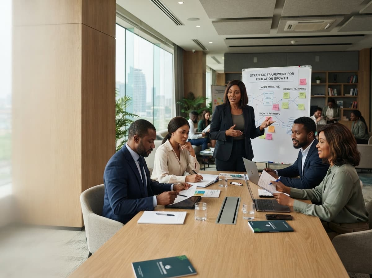 Professionals participating in a school growth training programme